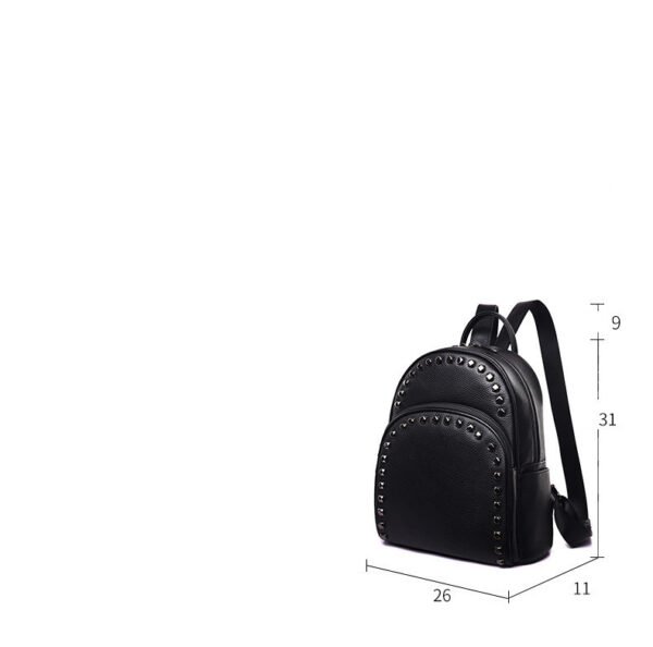 Women's Fashion Leather Casual All-match Backpack - Image 2