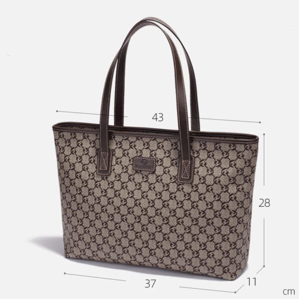 Women's Large Capacity Genuine Leather Tote Bag - Image 9