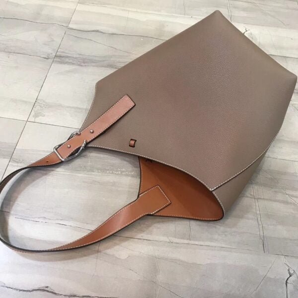 Bucket bag all-match soft leather female bag - Image 7