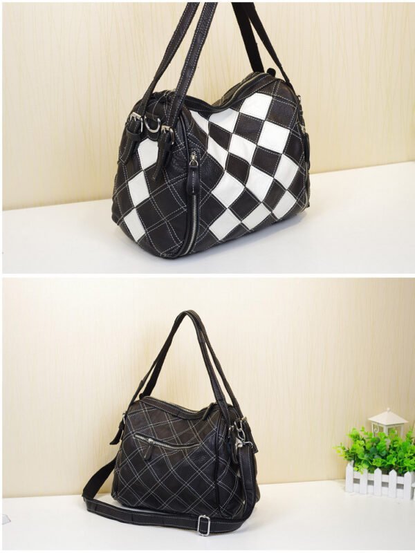 Broken leather stitching shoulder bag - Image 9