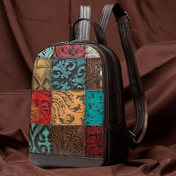 National style cowhide women's backpack - Image 4