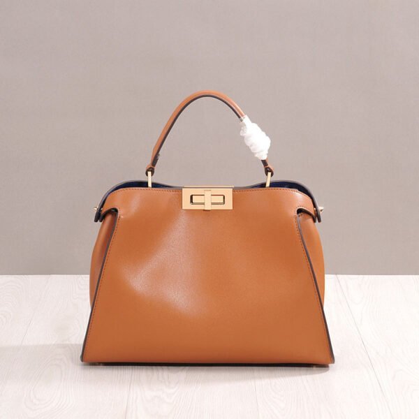 Big Bag White-Collar Fashion New Cat Bag Leather Leather Leather - Image 5