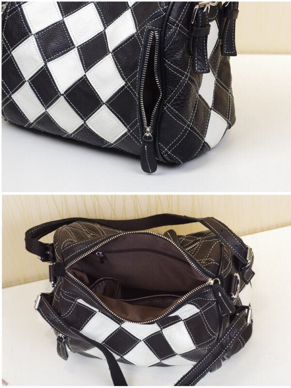 Broken leather stitching shoulder bag - Image 10