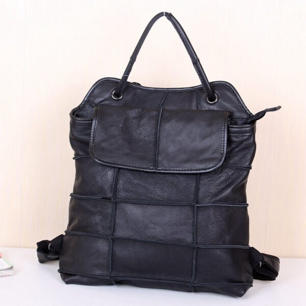 Special first layer leather stitching backpack - Image 5