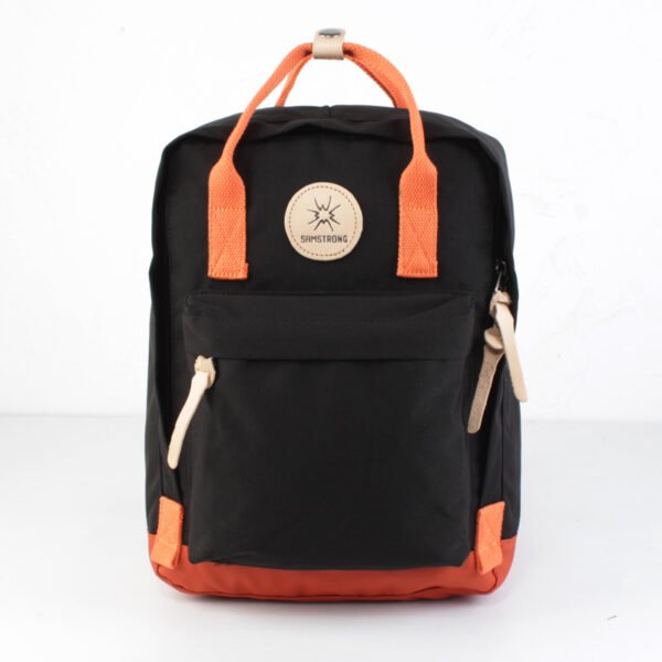 Japanese Academy Style Minimalist Large Capacity Canvas Waterproof Backpack - Image 5