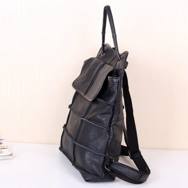 Special first layer leather stitching backpack - Image 7