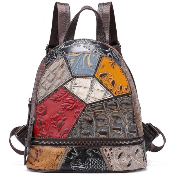 Personalized Fashion Leather Backpack Casual Backpack - Image 4