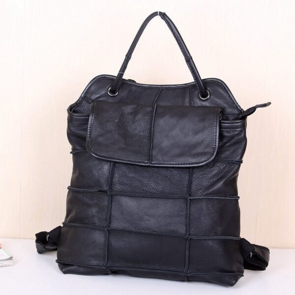 Special first layer leather stitching backpack - Image 2