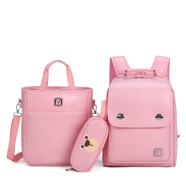 Children's Backpack Shoulder Lightweight Waterproof Three-piece Set - Image 3