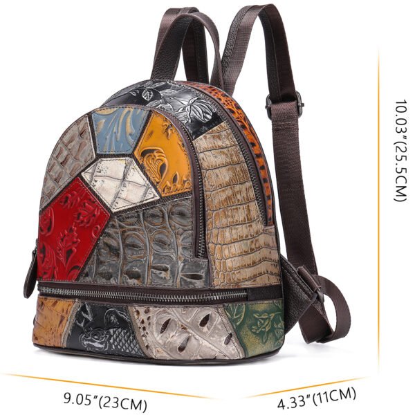 Personalized Fashion Leather Backpack Casual Backpack - Image 5