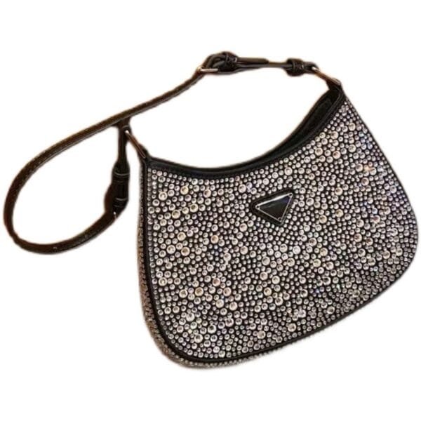 Diamond Shoulder Hand-held Underarm Bag - Image 5