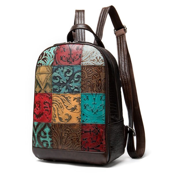 National style cowhide women's backpack - Image 5