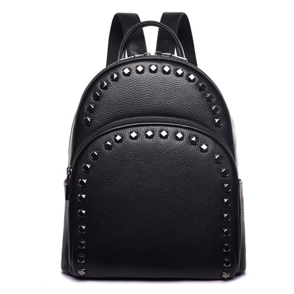 Women's Fashion Leather Casual All-match Backpack - Image 8