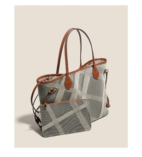 Casual Shoulder Large Capacity Canvas Bag - Image 6