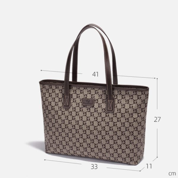 Women's Large Capacity Genuine Leather Tote Bag - Image 3