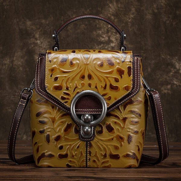 Cow Leather Backpack Multi-function Ladies Shoulder Bags Handbags - Image 4