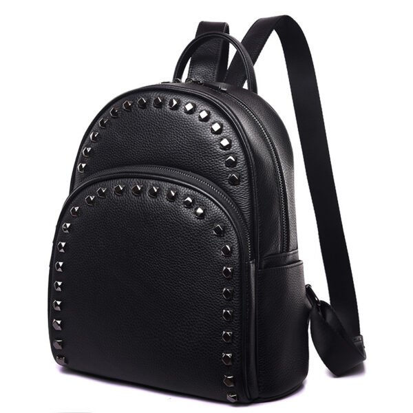 Women's Fashion Leather Casual All-match Backpack - Image 7