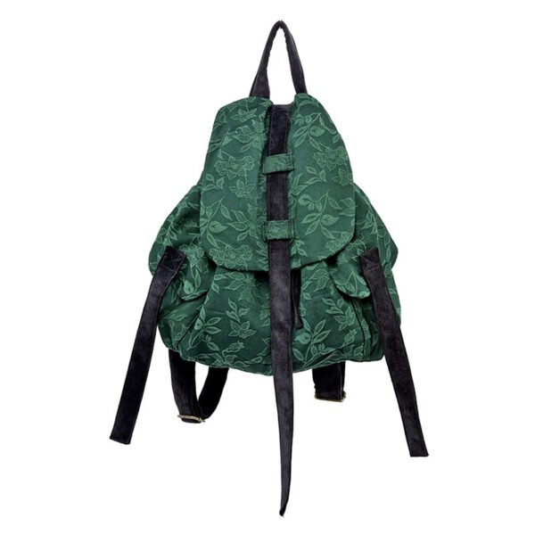 Patchwork backpack retro print backpack - Image 6