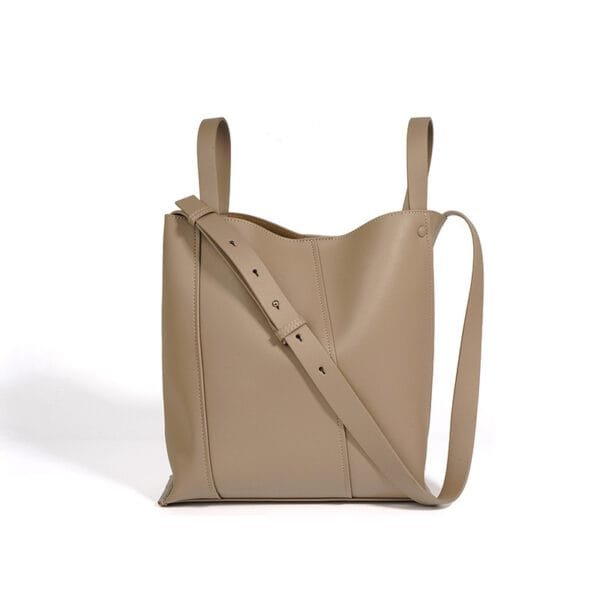 Bucket Bag Special-interest Design Cowhide Leather Single-shoulder Bag Fashion - Image 2