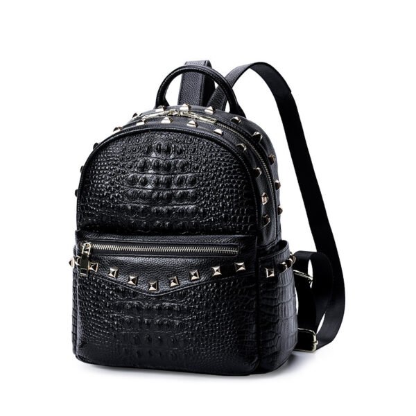 New fashion all-match soft leather backpack - Image 2