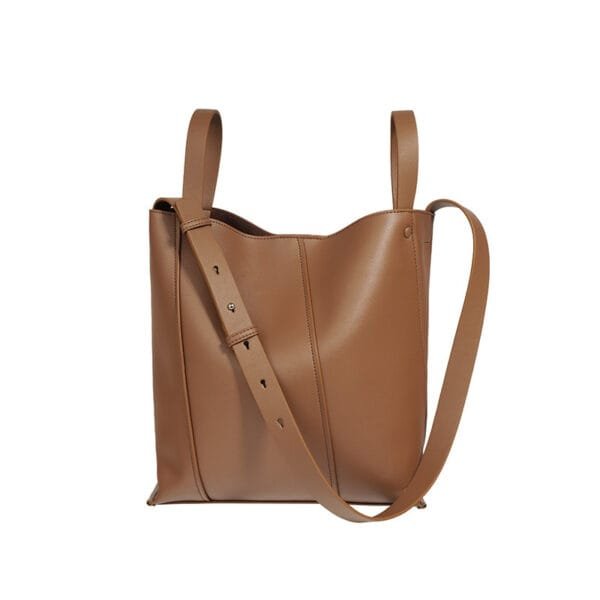 Bucket Bag Special-interest Design Cowhide Leather Single-shoulder Bag Fashion - Image 4