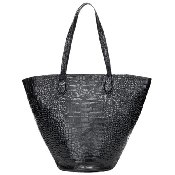 Crocodile Pattern Women's Tote Large Capacity Cylinder Advanced Sense - Image 4