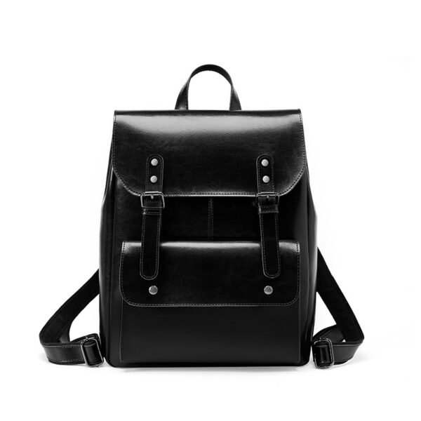 Leather Backpack Women's Wear-resistant Retro - Image 6