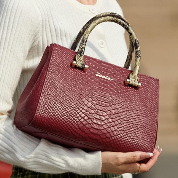 Women's Leather Handbag - Image 6