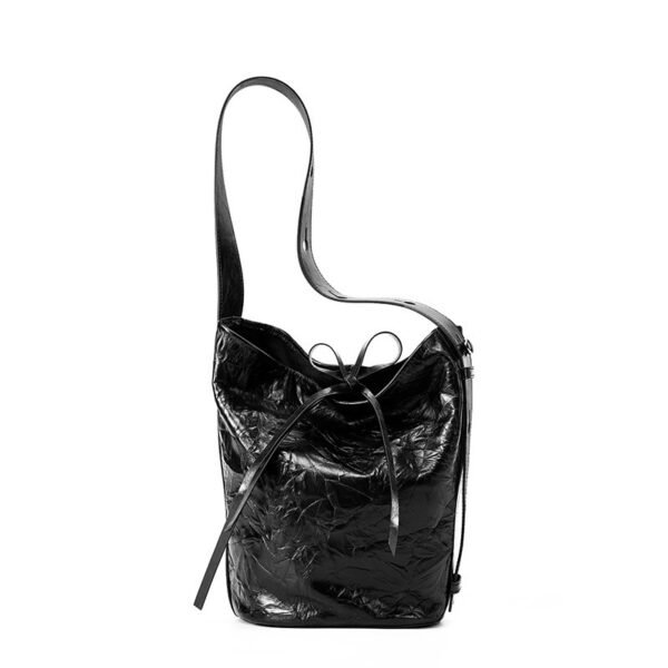 Bucket Bag Fashion Special-interest Hand Grip Pattern Leather One-shoulder Crossbody Tote - Image 6