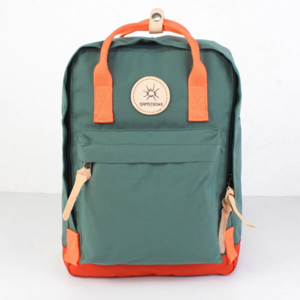 Japanese Academy Style Minimalist Large Capacity Canvas Waterproof Backpack - Image 7