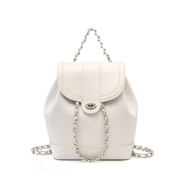 Chain Cowhide Large Capacity Retro One Shoulder Two Shoulders Bag - Image 10