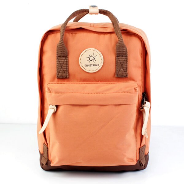 Japanese Academy Style Minimalist Large Capacity Canvas Waterproof Backpack - Image 4