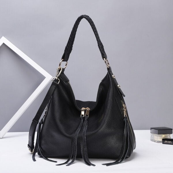 Casual Leather Shoulder Bag Large Capacity - Image 6