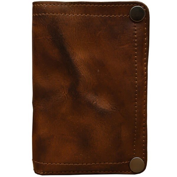 Handmade Cowhide Full Leather Large Capacity Wallet - Image 4