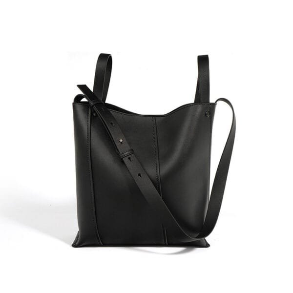 Bucket Bag Special-interest Design Cowhide Leather Single-shoulder Bag Fashion - Image 3