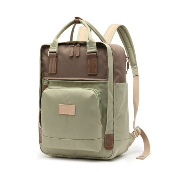 Men's Fashion Contrast Color Laptop Backpack - Image 9