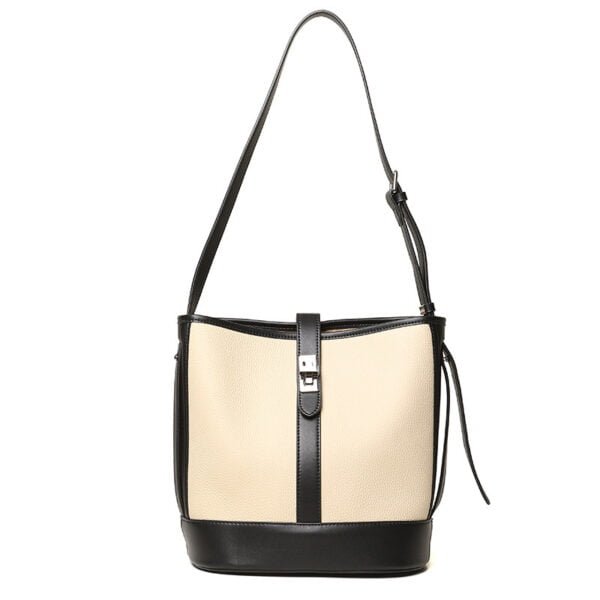 Women's Large-capacity Simple Cowhide Hit Color Crossbody Shoulder Bag - Image 2