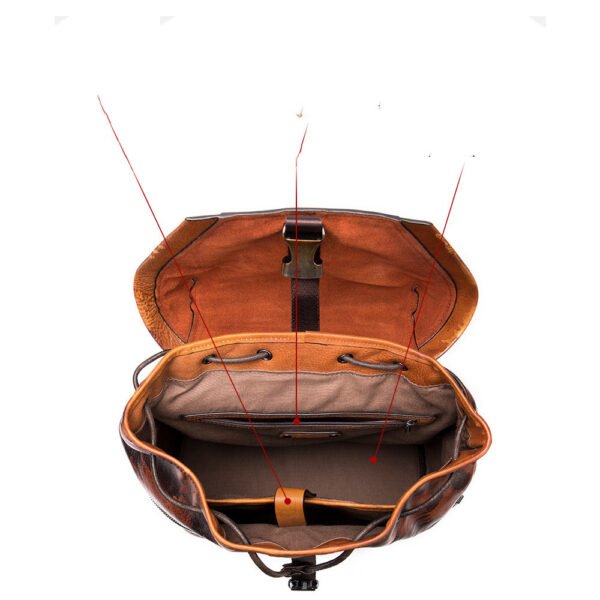 First layer leather travel backpack - Image 4