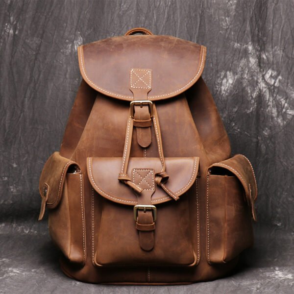 Backpack women crazy horse leather - Image 6