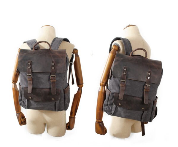 Vintage canvas backpack - Image 10