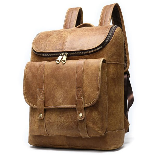 First layer cowhide men's backpack - Image 2