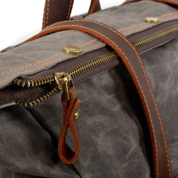 Vintage Canvas Backpacks for Men - Image 3