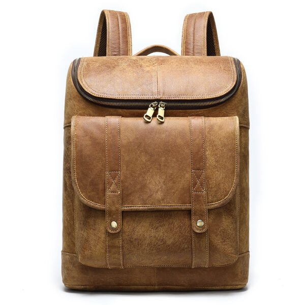 First layer cowhide men's backpack - Image 7