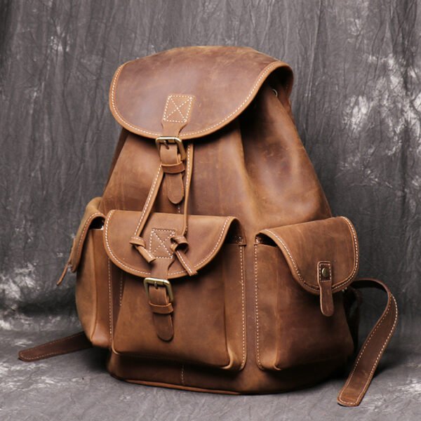 Backpack women crazy horse leather - Image 7