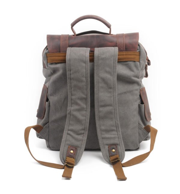 Vintage canvas backpack - Image 6