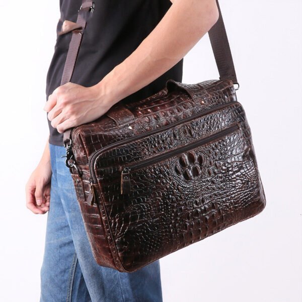 Cowhide computer bag - Image 5