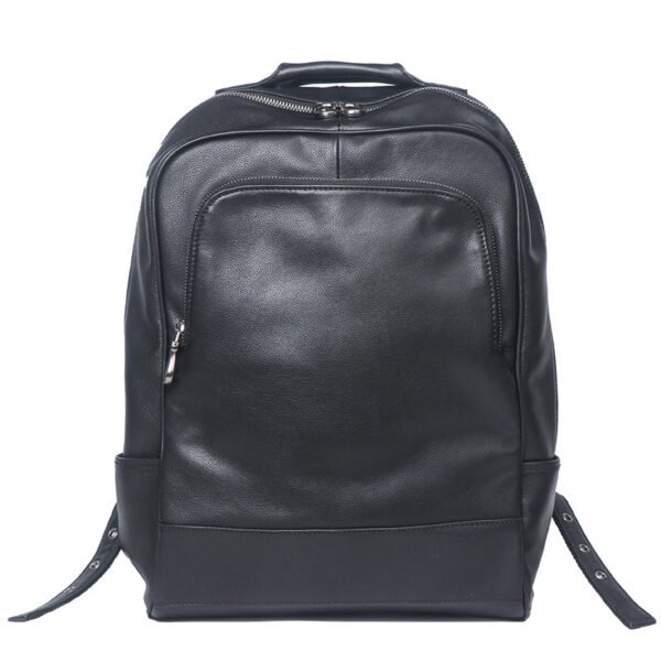 Men's Leather Handbag Large Capacity Travel Backpack - Image 4