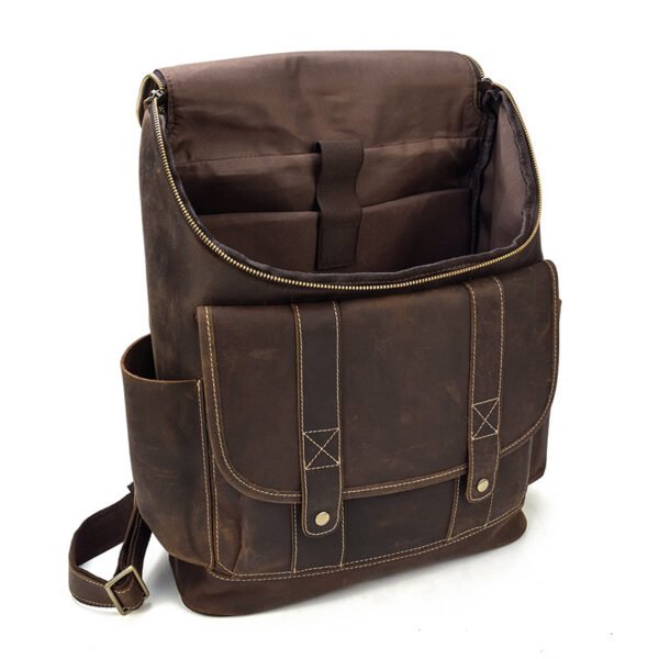 Men's leather backpack - Image 3