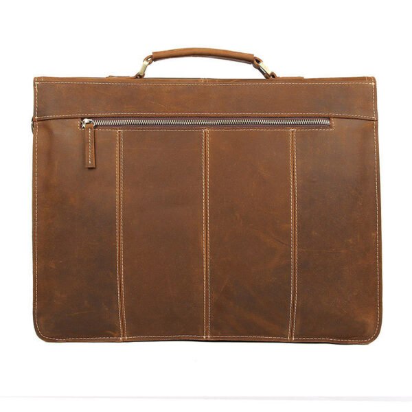 Crazy Horse Leather Briefcase - Image 2