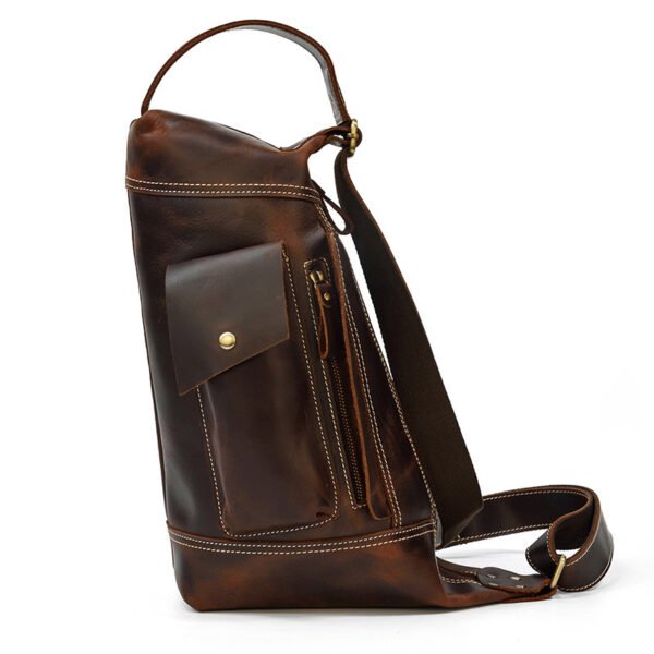 MAHEU Featured Men's Genuine Leather Backpack - Image 3